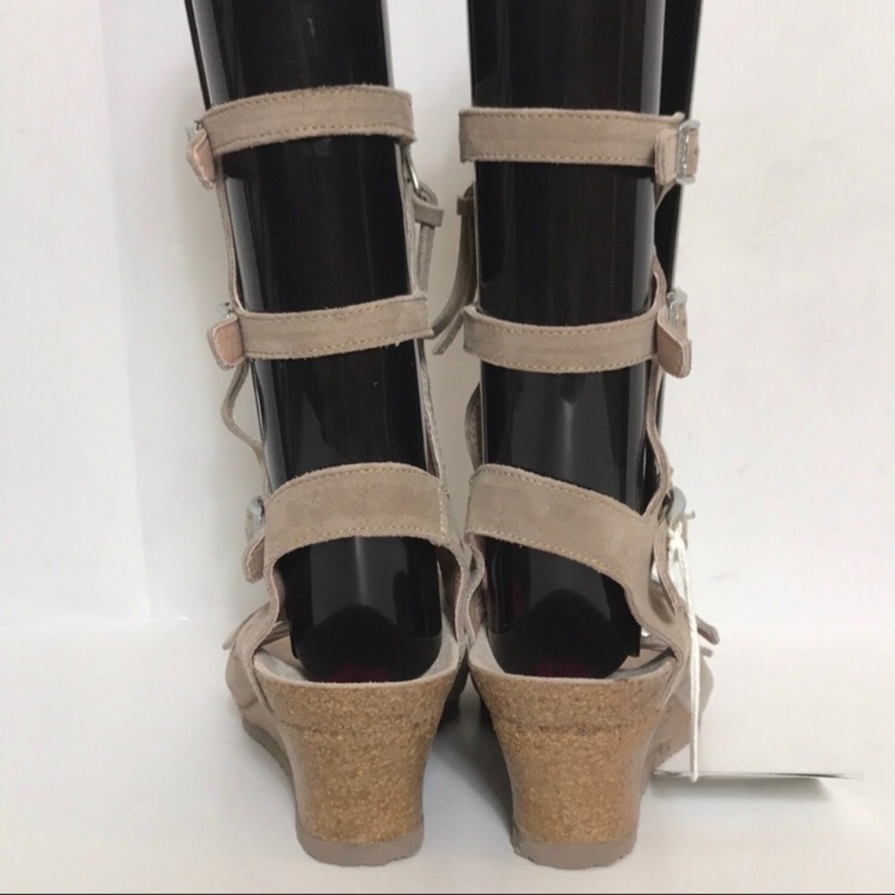 Birkenstock Papillio Taupe Suede Gladiator Sandals - Picture 8 of 16